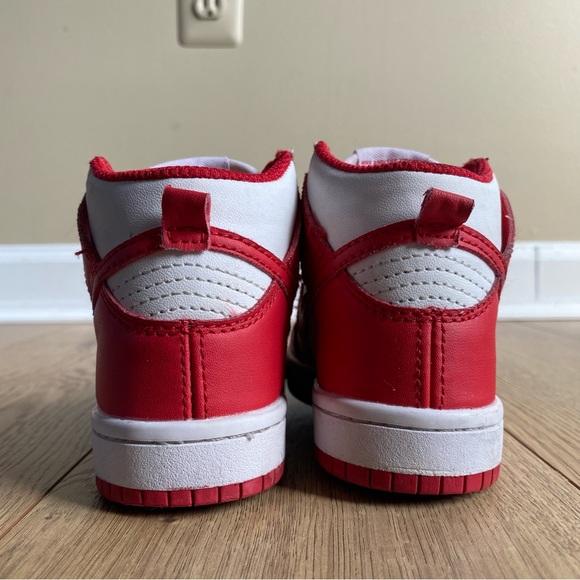 Nike Dunk High PS 'Championship Red' Shoes Toddler Size 8c - Picture 4 of 10